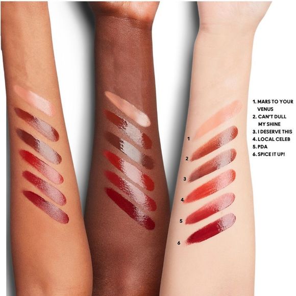 LAST 1! MAC Cosmetics Lustreglass Sheer Shine Lipstick PDA💄 NEW IN BOX Red - Picture 3 of 4